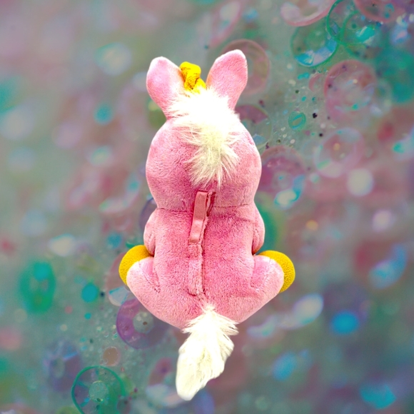 Idea Village Flashlight Friends Pink Unicorn, Bedtime Buddy LED Plush 10” - Picture 5 of 8